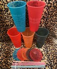 Starbucks 2019 Holiday Christmas Gift Winter Reusable Cold Cups 5 Pack Straws C9