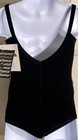 Gk Elite Child X-small Black Velvet Cami Gymnastics Dance Leotard Sz Cxs Nwt 