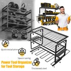 3 4 Layer Power Tool Organizer Wall Mounted Power Tool Rack Drill Storage Racks