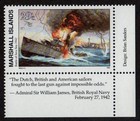 Marshall Islands  Scott   300  With Tab Battle Of Java Sea 1942  World War Ii