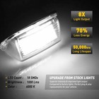 Pair Error Free Led License Plate Light White Lamp For 2012-2019 Toyota Prius C