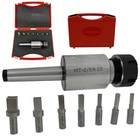 Mt2 Shank Rotary Broach Er-25 Adapter With 7 Square Punches