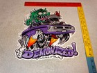 Vintage Dodge Demon Sports Car Monster Mopar 12  Metal Devil  Gasoline Oil Sign 
