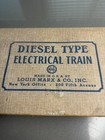 Vintage Louis Marx B o Diesel Electric Train Set W  Box   Transformer