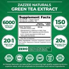 Extra Strength Green Tea 20 1 Extract  6000 Mg Strength  150 Vegan Capsules