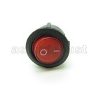 100 X Round Red Rocker Switch Spst With Neon Power Indicator Light Lamp 20mm 