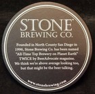 5 Stone Brewing Co Company Beer Coaster Bar Brewery Lot Gargoyle San Diego