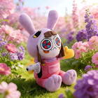 25cm New Maid Jax Plush Doll Soft Rabbit Toy Cute Stuffed Animal Kids Gift Decor