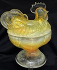 Rosso Glass 5    Standing Rooster In    egg Yolk    Color Hard To Find  