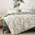  Wildflower Duvet Cover Set Sage Green Spring Floral Full 001 Green Garden