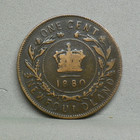 Newfoundland 1880 1 Cent  Fine  cp-12 