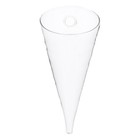 Circular Cone Glass Wall Hanging Vase Bottle For Plant Flower Decor Clear