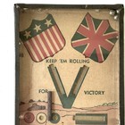 Vintage Ww2 Era Dexterity Puzzle Keep Em Rolling V For Victory