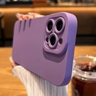 For Iphone 15 14 13 12 11 Pro Max Xr Shockproof Liquid Silicone Case Phone Cover