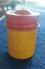 Vintage Kodak Yellow   Red 35mm Metal Camera Film Canister Tin Vg 