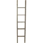 Ekena Millwork Ladder 15  X 72  X 3 1 2  5-rung Vintage Barnwood Reclaimed Grey