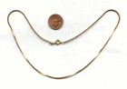 36 Pieces Vintage Solid Brass 1mm  Wide Cobra Chain 16  Necklaces Ch110