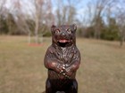 Cast Iron Standing Grizzly Bear Still Coin Bank Country Decor