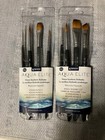  2 aqua Elite Series 4850 Synthetic Kolinsky Watercolor Paint Brush 8 Piece Set