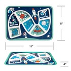 Gsm Brands Kids Dinner Plate For Picky Eating Toddlers  Healthy Constructive    