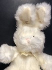 Russ Berrie Plush Bunny Roaker White Rabbit Bow Wire Ears 15    Easter Toy Lovey