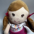 Baby Ganz Big Sister Plush Doll 11  Stuffed Lovey Toy Pink White Skirt