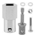 Trailer Jack Drill Adapter stainless Steel Top Silver  Rv Jack Drill Adapter