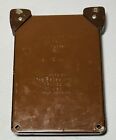 Vtg Bates Cavalier Address List Finder Listfinder Leather   Stainless Mounted