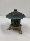 Vintage Japanese Pagoda Cast Iron Garden Lantern Old Gold Finch Innovation 1999