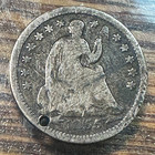  es  Love Token On 1855 Arrows Half Dime Chrc