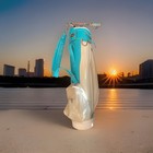 Vintage 1970s Golf Bag White Powder Teal Blue Fur Lined Great Patina Rare Unique