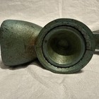 Vintage Rare Green Enameled Cast Iron Poppy Seed Grinder  Hand Crank Table Works