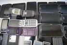 Lot  100  Smart Phones Vintage Cell Phones Flip Phones Untested Reseller Por Grg