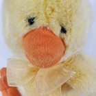 Dan Dee Yellow Duck Plush Chick Duckling Bow 9  Easter Stuffed Animal Toy Lovey