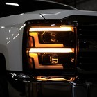 Headlights Pair For Chevy Silverado 2500hd 3500hd 2015 2019 Switchback Led Black