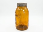 Amber  The  masons  Improved Jar