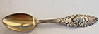 3-d Buffalo  Bowie Knives  Rifle Western 5 5 8  Sterling Souvenir Spoon 40 Grams