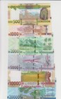 Guinea   Complete Banknotes Set - 500 - 20 000 Francs 2016-2024 Series Unc