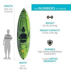 Lifetime Kenai Sit-on-top Kayak  Paddle Included
