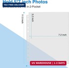30 Pack Photo Sleeves For 3 Ring Binder 5x7 Postcards Pages Protectors Pockets