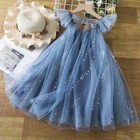 Girls Summer Dress Kids Evening Party Mesh Princess Costume Girl For 3-8 Year