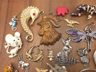 Vintage - Now 25 Piece Animals Bugs Pendants Charms Craft Jewelry Making Lot  7