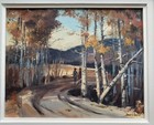James Boren Original Oil Painting Landscape Western Art - Hunters In The Fall