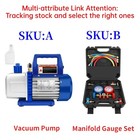 Motor Tech Vacuum Pump 4 Cfm 1 3 Hp Hvac For R12 R22 R134a R502 Auto Ac Kit