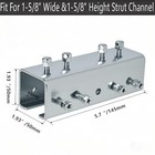 Strut Channel Connector Extend Bracket 3 1mm Thickness U Shaped Splice 2 Pcs