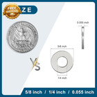 100 Pcs 1 4 Inch Flat Washers 304 Stainless Steel For Screws