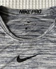 Nike Pro Mens Gray Compression Dri-fit  Long Sleeve L Large