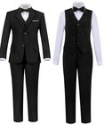Boys  Suits Size 16 Formal Kids Tuxedo Suits 5 Pcs Kids Suit Teen Boy Wedding