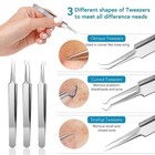 Acne Needle Blackhead Remover Pimple Blemish Comedone Extractor Tweezer Tool Kit