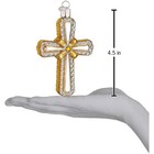 Old World Christmas Blown Glass Ornament For Christmas Tree  Holy Cross
